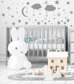Moon and Stars Wall Stickers - Classic. 
