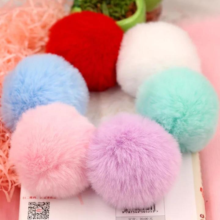 Pom Pom balls Large Size Pack of 6 For Caps and Decoration