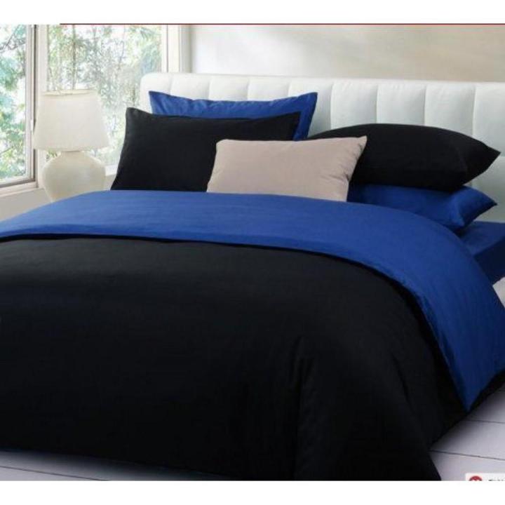 Beddy's Studio Pure Cotton Plain Solid Color Quilt Cover Set | Single & King Size Bed Duvet Cover | Comforter | Blanket | Razai Cover