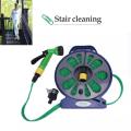 15m/50ft Flat Turntable Hose Pipe Spray Nozzle With Stand Garden Watering Flower Spray High Pressure Car Wash Water. 