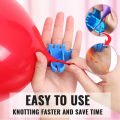 (Pack of 10) - New High Quality Balloons Knot Clip Balloon Tie Tool Balloon Tying Tool Device Faster Save Time, Birthday Wedding Reception Balloons Knotting Machine Easily Fast Tied Balloon Tool. Accessories.. 