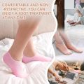 Silicone Gel Heel Pad Socks For Pain Relief And Anti Crack Heels. 