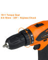 12V Wireless Power Electric Drill & Screwdriver with 2 Batteries. 
