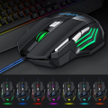 7-Buttons Wired RGB Gaming Mouse with 4-Levels DPI Control - 7 Light Wired USB Optical Mice with Side Buttons - Free Mousepad for PC, Laptop, Computer, Gaming, Pubg Mobile. 