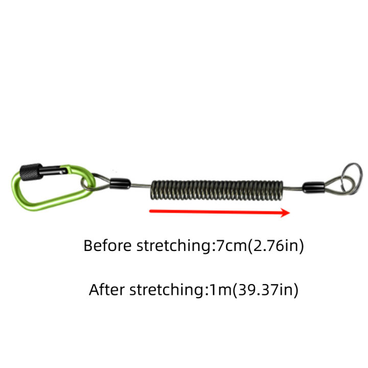 Boating Safety Lanyard Anti Loss Fishing Missed Rope Twisted Elastic ...