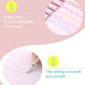 Creative Line Shaped Highlighters 6 Pens Set For Kids Drawing. 