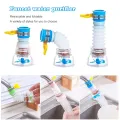 Faucet Extenders Kitchen Faucet Extender 360 Degree Adjustable Water Tap Extension Filter Shower Bathroom Faucet Extender Water Saving Splash-proof Kitchen Accessories  Saving Splash-proof  Kitchen Gadgets Water Filter Accessories. 