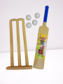 Cricket Bat with Wicket Set For Kids - 23 Inches Children's 4 Plastic cricket balls playing Set sports toys fitness equipment. 
