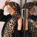 Hijab Style Tiger print Scarf For Girl & Woman. 