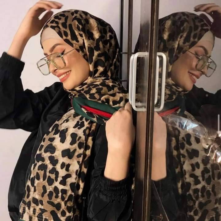 Hijab Style Tiger print Scarf For Girl & Woman