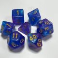 7Pcs/set Gift 7-Die D4 D6 D8 D10 Polyhedral Dice Table Game Game Dice DND Dice. 