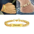 Customize Engraved Name Bracelet For Men. 