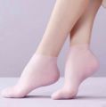 Pair of Silicone Moisturizing Gel Heel Socks - Silicone Gel Socks - Anti-Crack Socks - Foot Care Socks For Exfoliating and Preventing Dryness By AURA MART. 