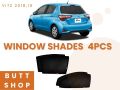 TOYOTA VITZ 2019 SUN SHADES / WINDOW CURTAINS / BLINDS (DARK) BLACK 4PCS. 