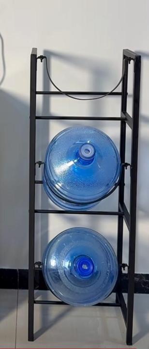 Water%20Bottle%20Storage%20Stand,%204-Tier%20Water%20Bottle%20Holder,%205%20Gallons%20Heavy%20Duty%20Water%20Jug%20Rack%20for%20Kitchen%20Home%20and%20Office%20Easy%20To%20Assemble%20Black%20-%20Image%202