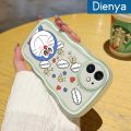 dienya For Xiaomi MI Redmi 10 5G Case Cartoon Cute Shy Doraemon Colorful Lovely Cream Wave Border Soft Clear Shockproof Phone Cases Creative Camera Transparent Casing Simple Silicone Protective Cover. 