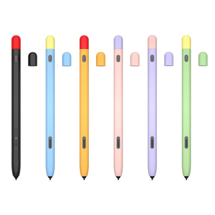 Pencil Case for Samsung Galaxy Tab S Pen Pro Tablet Touch Pen Stylus Cover Color Matching Non-slip Anti-fall Soft Protective Sle