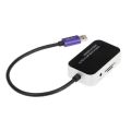 Hebron Super Speed USB 3.0 Hub for Macbook Pro Retina Air 11 13 15 Plug and Play, No Driver Required for OS X Integrated Gigabit Ethernet Port and SD/TF Card Reader Also Suitable for Ultrabooks with Windows. 