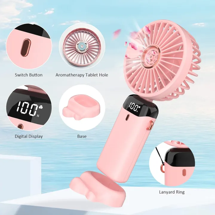 Personal%20Foldable%20Fan%20With%20LED%20Digital%20Display,%20Portable%20Hanging%20Neck%20Fan,%204000mAh%20USB-C%20Rechargeable%205-Speed%20Modes%20Powerful%20Desktop%20Fan%20with%20Base,%20Adjustable%20Lanyard%20and%20Bracket%20Hands-free%20Cooling%20-%20Image%202