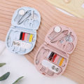 Buttons Pins Storage Boxes Sewing Box Household Portable Travel Mini Sewing Kit Scissor Thimble Needle Threads Box Set. 