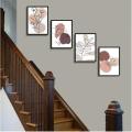 4 pcs 10x12" Picture Frames Abstract Art Wall photo frame Living Room Picture Frame & Room Decor Foto frame. 