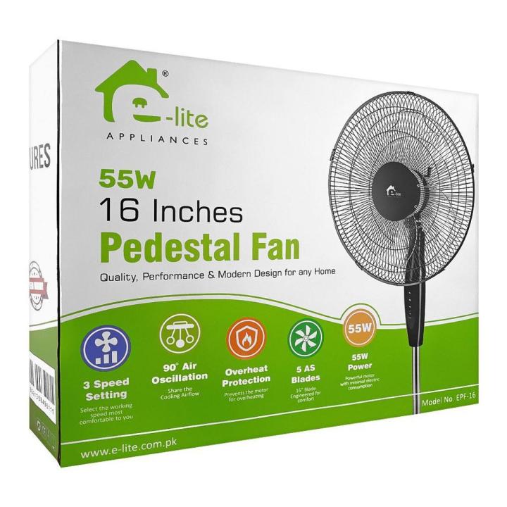 Elite Appliances Pedestal Fan EPF-16