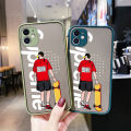 dienya For OPPO Reno Z Case Side Square Edge New Design Phone Cases Pattern Silicone Casing Fashion Tide Skate Boy Full Cover Camera Frosted Transparent Hard Protection Shockproof Softcase. 