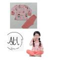 Pink Barbie Doll Printed Full Sleeves Kids Night Suits Kids Sleep Wear Kids Night Dress. 