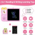 2 In 1 Talking Flash Cards Reader Learning Toys Toddlers Toys Gifts for 2-6 Year Old Girls, 224 Sight Words ABC Alphabet Numbers Writing Tablet Kindergarten Educational Speech Therapy Sensory Toy. 