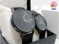 Styles Strap Analog Leather Watch For Couple / Stylish Unique Couple Styles Watches For Couple. 
