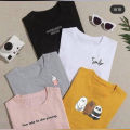 Pack Of 5 Summer Cotton T-Shirts For Girls - Stay Cool And Stylish With Summer T-Shirts for Girls and Women- Premium Quality With Fine Stitching For Elegant Look. 