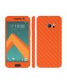 HTC 10 - Orange Carbon Fiber Texture Mobile Skin. 