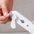 USB Rechargeable 2 In 1 Mini Fan Steamer Facial Humidifier Face Mister Spray Cooling Portable Small Air Humidifier Spray Fan. 