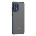 For Samsung Galaxy A52 - High Quality Matte PC Back Soft TPU Frame Shockproof Color Button with Camera Protection Lens Protection Camera Protective Back Cover Case For Samsung Galaxy A52. 