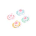 4Pcs Kawaii Pacifier Model Mini Doll Pacifier Miniature Plastic BJD Doll Dummy Pacifier Pink/Blue Cute Doll Pacifier Accessories OB11. 
