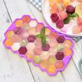Easy Push Pop out Square Silicon Ice Cubes Tray. 