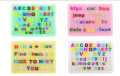 Alphabetic pin Board for spell learning - Peg Toy, 182 Pieces -Large size. 