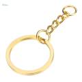 2X 20x Split Key Chain Rings with Chain and Jump Rings Bulk for Crafts Golden. 