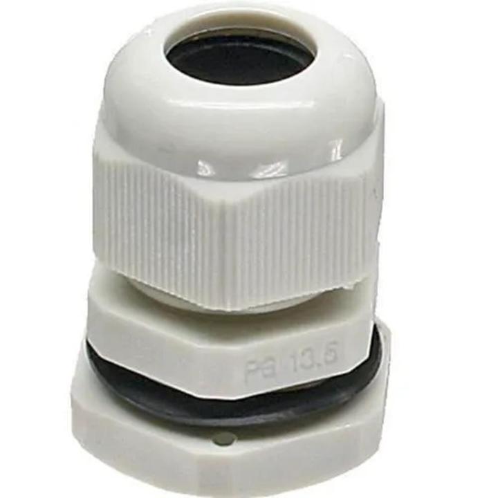 Waterproof Cable Gland Nylon Plastic White PG 7 to PG 16 Cable Locking Connector
