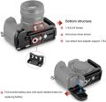 SMALLRIG Lightweight L-Bracket for Panasonic_Lumix G9, Built-in Quick Release Tripod L Plate with Slide Second Handle & 1/4 Threaded Holes - 2191. 