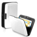 security card wallet Men Aluminum  Card Holder Blocking Hard Case Wallet Solid Credit Anti-RFID Scanning Protect Holder Business Office School. 