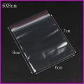 100pcs 6X8cm PVP Zip Lock Bags Clear Poly Bag Reclosable Plastic Small Baggies Gift Candies Packing Bags. 