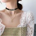 Goth Rhinestone Letters I Love BBC Choker Collar Necklaces Women Men DIY Cosplay Custom Name Words Chocker Jewelry Gift. 