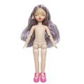 30 cm 6 points Loli sleep BJD joint Yang Meng closed eyes doll dress up wedding dress design model girl toys. 