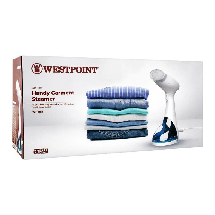 Westpoint WF-1153 - Deluxe Handy Garment Steamer - White