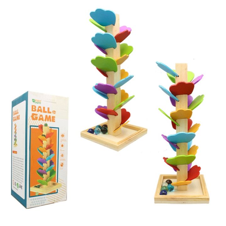 Wooden Ball Game Marble Run Roll Ball toy for kids