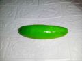 1 Piece - Artificial 6.5 inch Cucumber Vegetable - Decorative Styrofoam Cucumber - Crafted Thermacol Cucumber (Artificial Vegetables). 