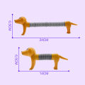 Childrenworld Retractable Toy Colorful Cute Dachshund Dog Stretch Vent Toy. 