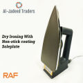 RAF Dry Iron - Light Weight Dry Iron - Classic Dry Iron with Non-stick Soleplate. 