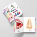 Little Board Book of "Parts of Body" for kids - Pocket Size - Hard Bound - Premium Quality. 